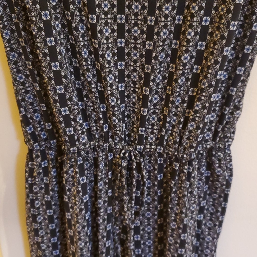 Black With Multiprint, Drawstring/Belted Jumpsuit - image 5